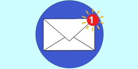 image of an envelope with an unread message in